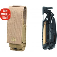 Leatherman Multitool MUT BLACK mit MOLLE-Etui braun