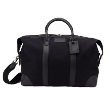 Baron Weekend Bag Black canvas