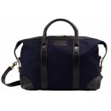 Baron Weekend Bag Small Blue Canvas