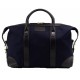 Baron Weekend Bag Small Blue Canvas