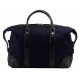 Baron Weekend Bag Small Blue Canvas