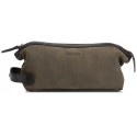 Baron Wash Bag Green Leder