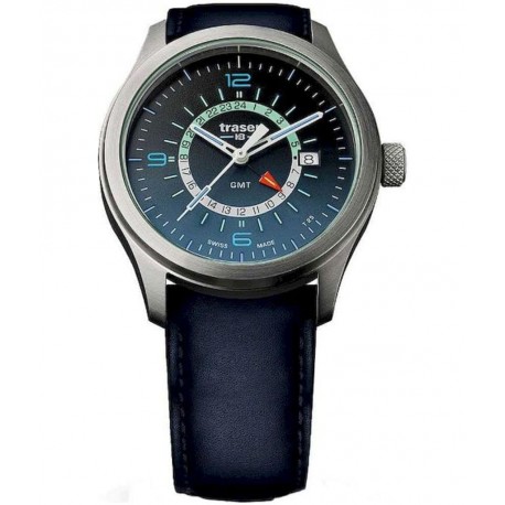 Traser H3 P59 Aurora GMT Blue Leder