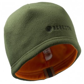 Beretta Reversible Beanie Wenekappe Fleece Mütze Grün/Orange