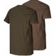 Härkila Graphic T-Shirt 2er-pack Willow green/Slate brown