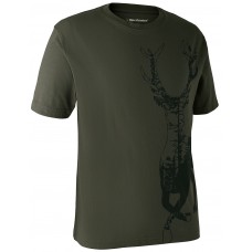 Deerhunter T-shirt mit Hirsch Bark green