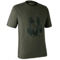 Deerhunter T-shirt mit Schild Bark green