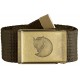 Fjällräven Canvas Brass Belt 4cm Dark Olive