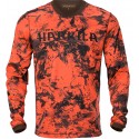 Härkila Wildboar Pro Langarmshirt Orange Blaze/Shadow brown