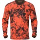 Härkila Wildboar Pro Langarmshirt Orange Blaze/Shadow brown