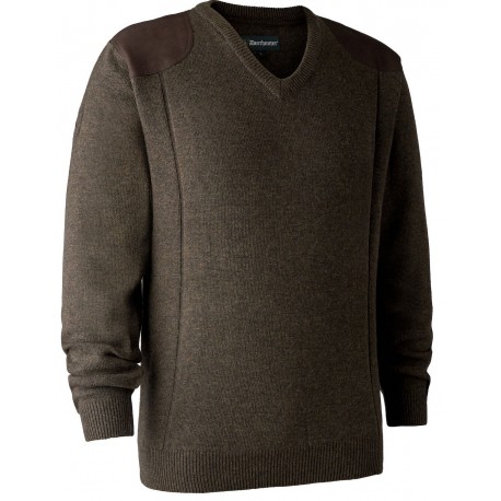 Deerhunter Sheffield Pullover mit V-Ausschnitt Dark Elm