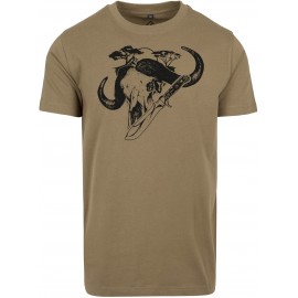PUMA T-Shirt Motiv: Büffel und white hunter, Farbe: olive PUMA