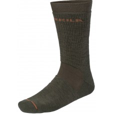 Härkila Pro Hunter 2.0 Socken kurz Willow green/Shadow brown