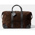 Baron Classic Weekend Bag Brown Suede