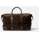 Baron Classic Weekend Bag Brown Suede