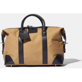 Baron Weekend Bag Small Khaki Canvas