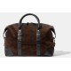 Baron Weekend Bag Small Brown Suede