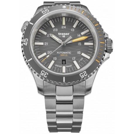 Traser H3 P67 Diver Automatic T100 Grey, Stahlband