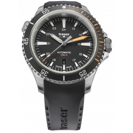 Traser H3 P67 Diver Automatic Black, Kautschukband schwarz