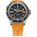 Traser H3 P67 Diver Automatic Black, Kautschukband orange