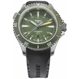 Traser H3 P67 Diver Automatic Green, Kautschukband schwarz