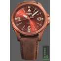 Traser H3 P67 Officer Pro Automatic Bronze Brown, Lederband