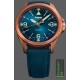 Traser H3 P67 P67 Officer Pro Automatic Bronze Blue, Lederband