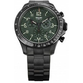 Traser H3 P67 Officer Pro Chronograph Green, Edelstahlband PVD