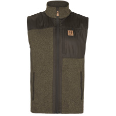 Härkila Kalix Fleeceweste Willow green/Shadow brown