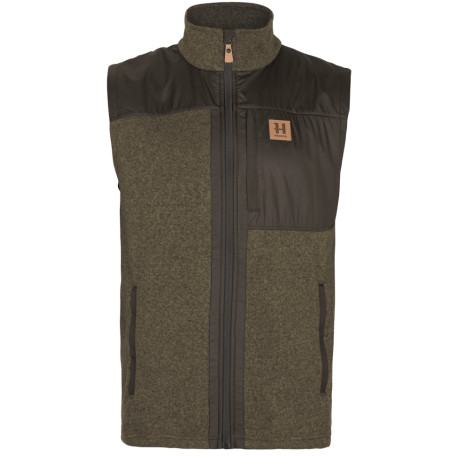 Härkila Kalix Fleeceweste Willow green/Shadow brown
