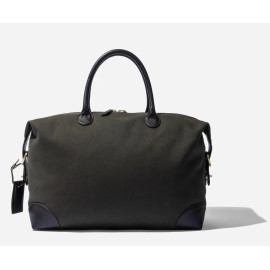 Baron Weekend Bag Small Green Canvas