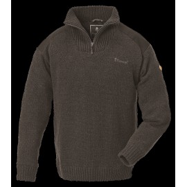 Pinewood Strickpullover Hurricane Braun Melange