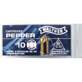 WALTHER PFEFFERMUNITION cal. 9 mm R.PV. - 10 Schuss