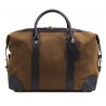 Baron Weekend Bag Small Brown Suede