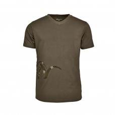 Blaser Logo V-T-Shirt Herren Armin oliv